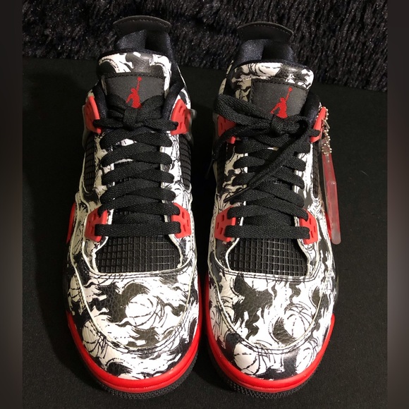 Air Jordan 4 Retro Singles Day / Tattoo GS Size 6.5 Y / Women’s 8 - Picture 4 of 15